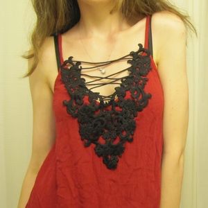 NWOT Express Tank Top Embroidery